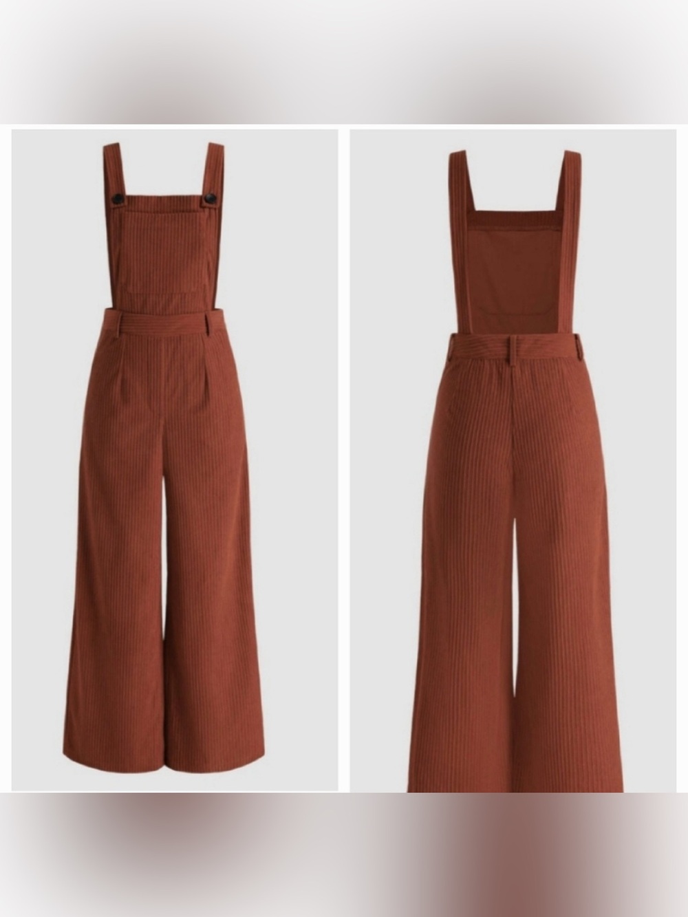 Cider Corduroy Overalls Burnt Orange - NWT- Size 1X